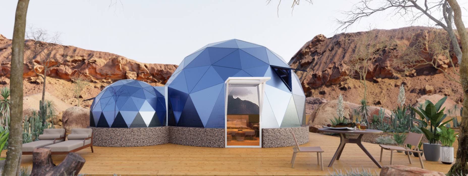 且末县球形智能光伏玻璃星空房